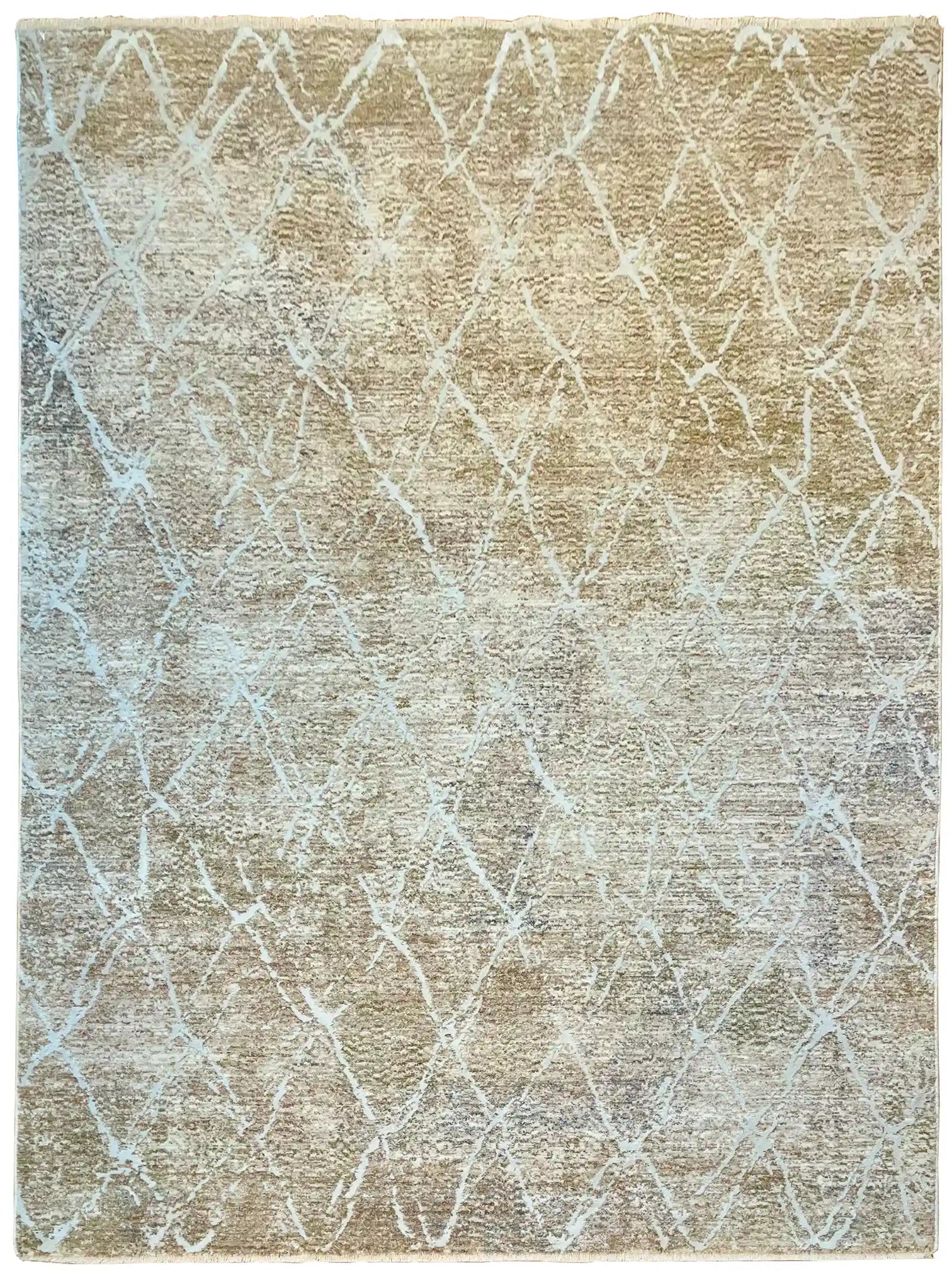 שטיח לני אבסטרקט 104 בז'/ירוק | LENNY