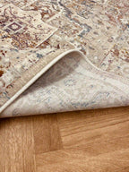 שטיח קנבס וינטג׳ מדליון 127 04 בז׳/צבעוני | CANVAS