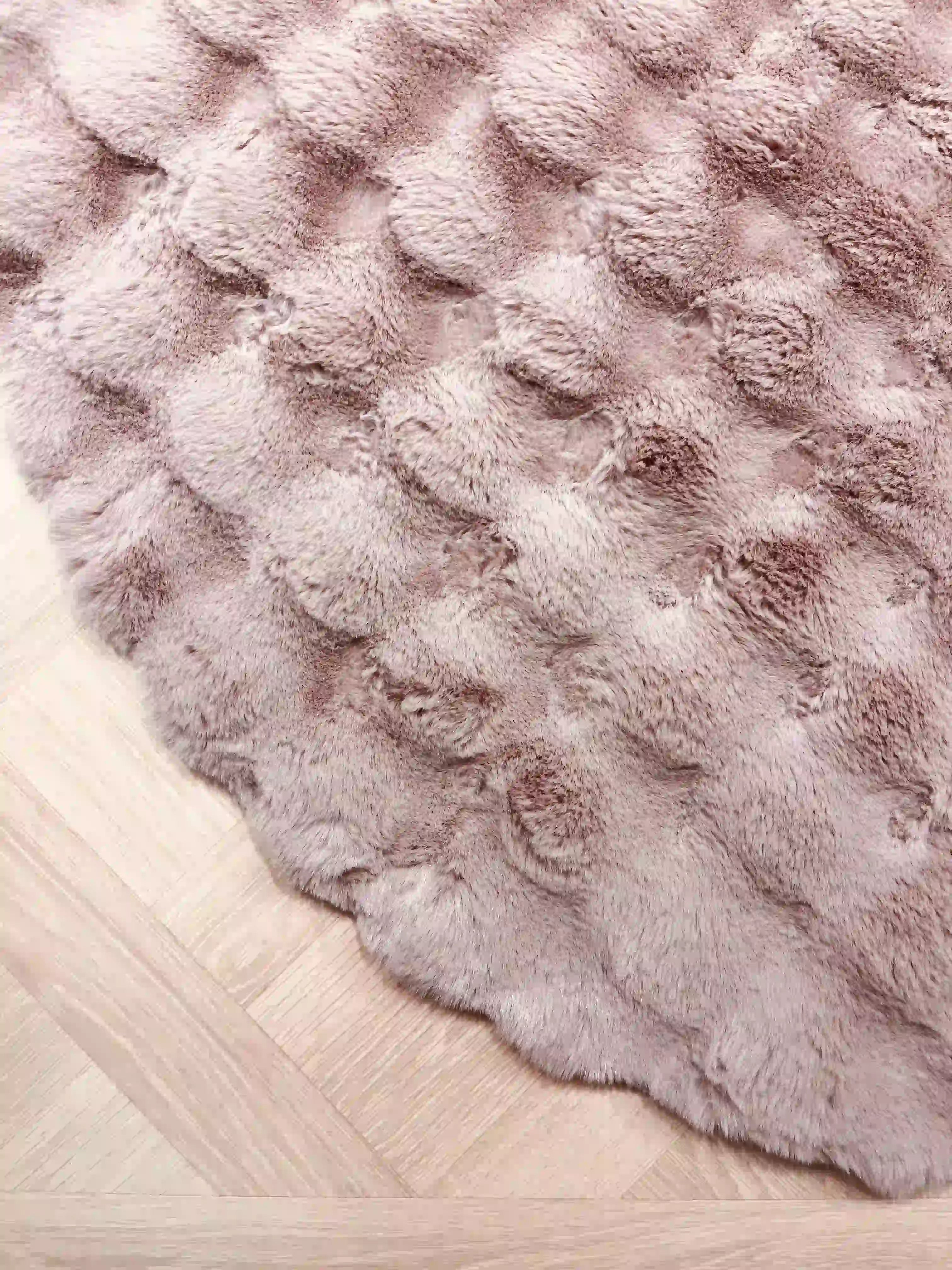 שטיח עגול שאגי קלאוד 213 ורוד | CLOUD