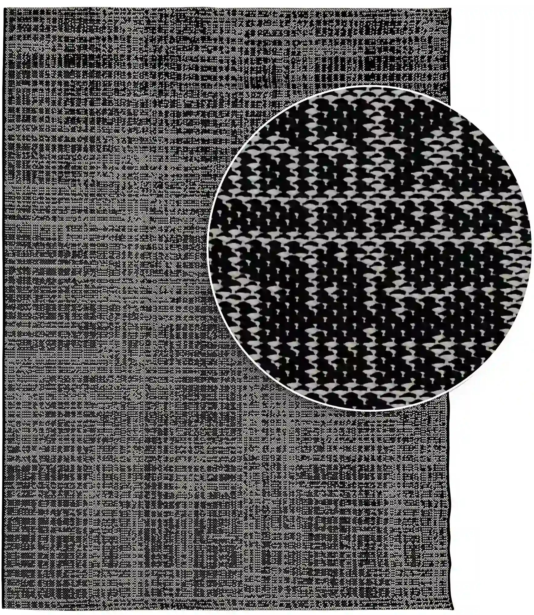 שטיח עידן חוץ פנים 252 03 שחור/קרם | IDAN Outdoor/Indoor