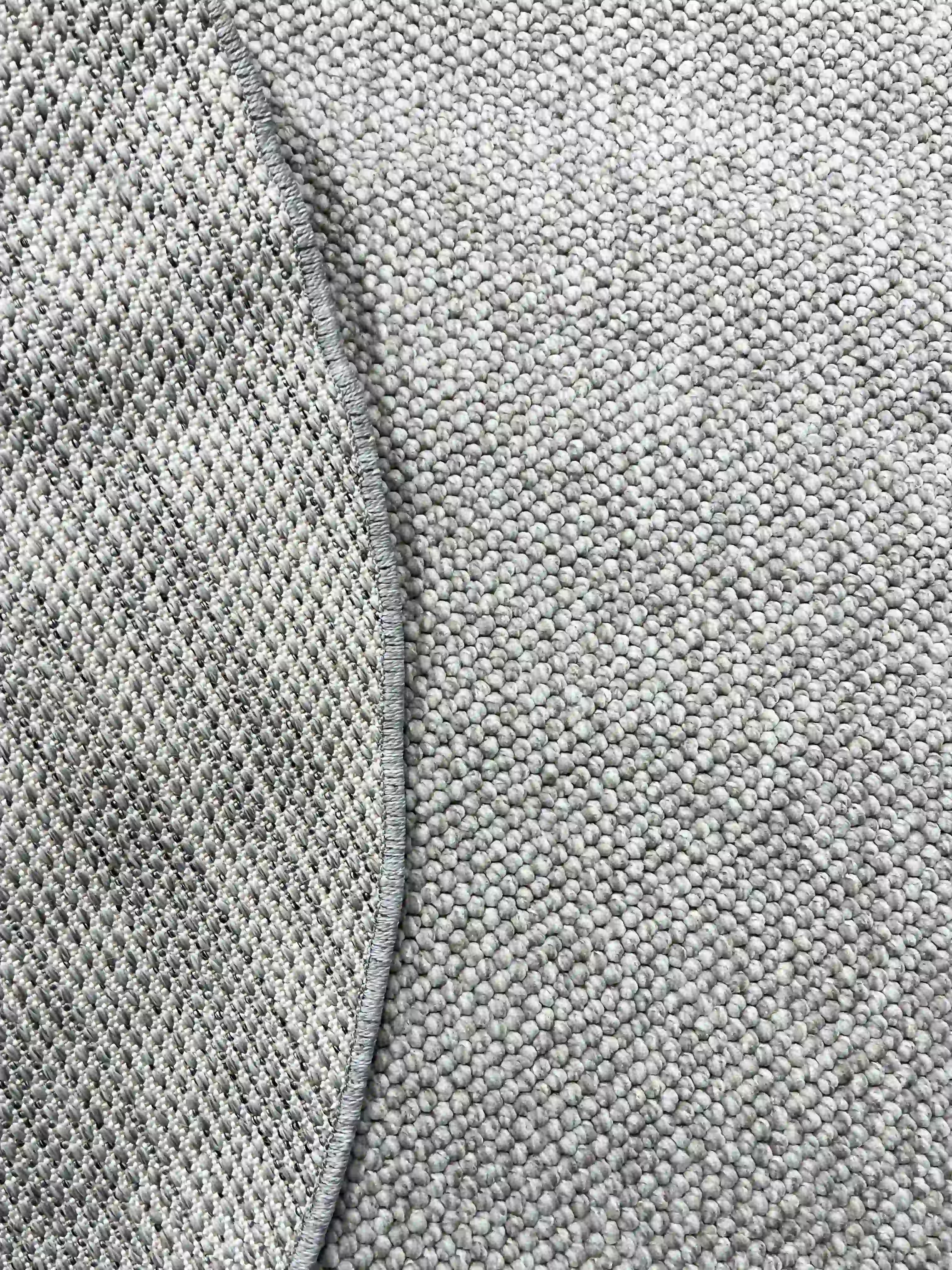 Round gray carpet 218