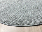 Round gray carpet 218