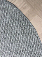 Round gray carpet 218
