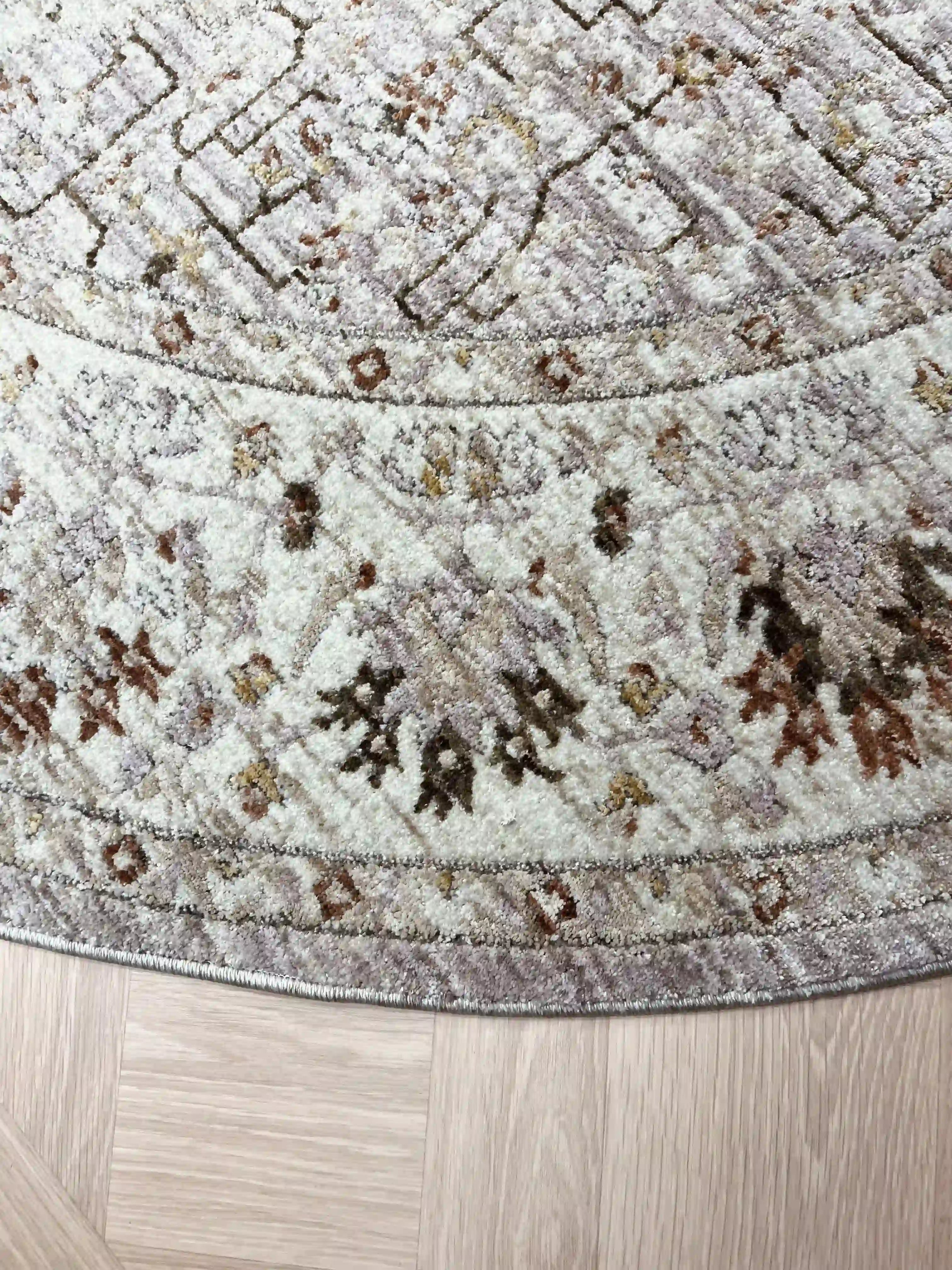 Round rug Madeleine 449 01 colorful | MADELEINE