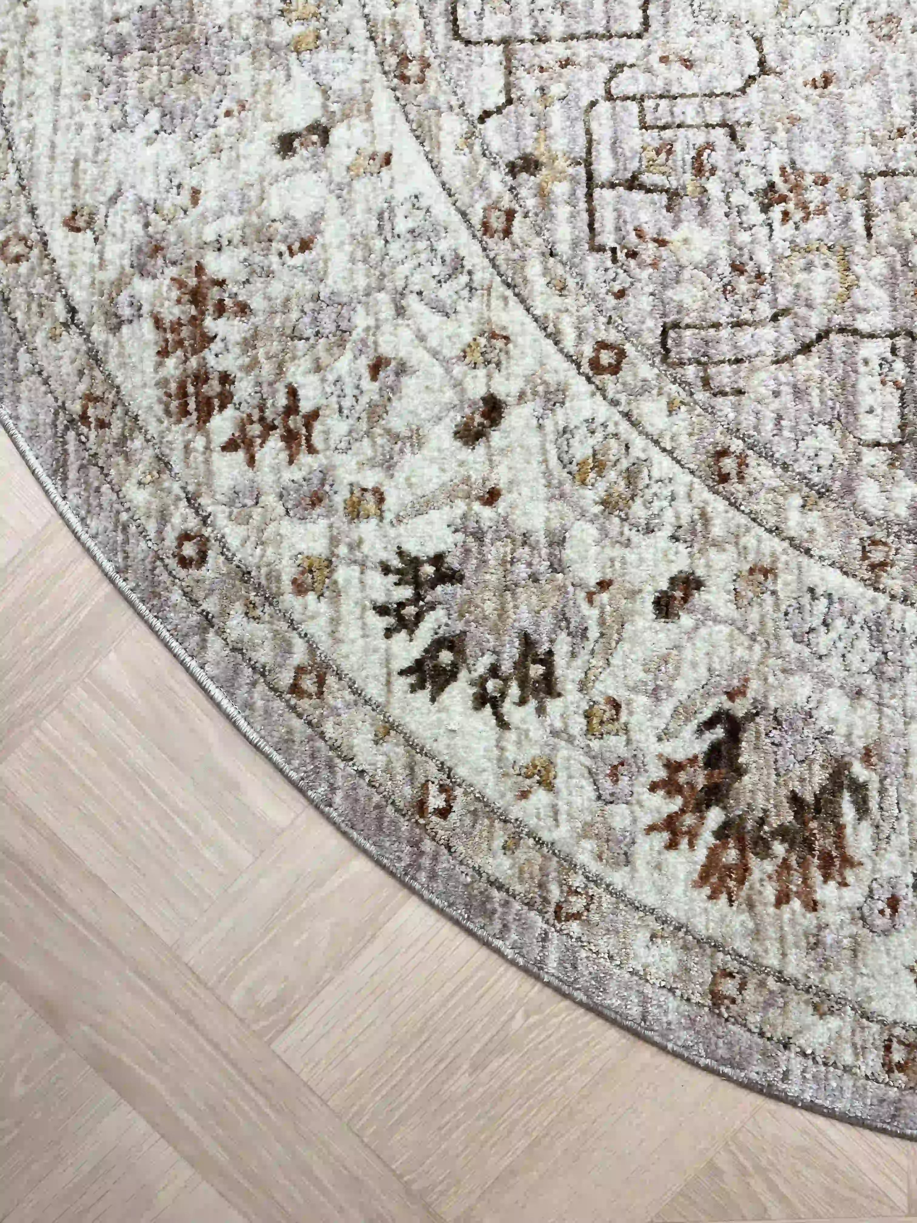 Round rug Madeleine 449 01 colorful | MADELEINE