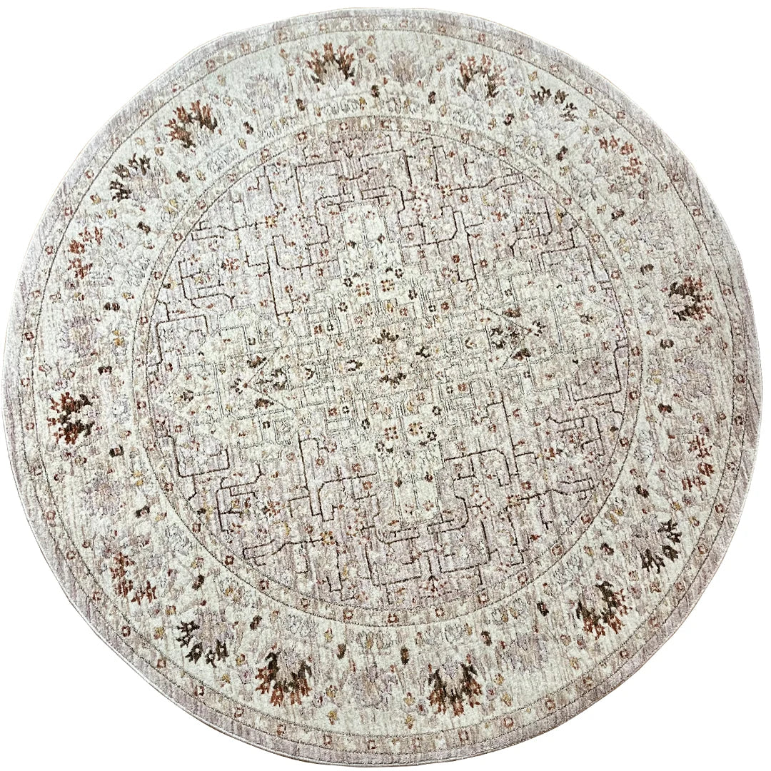 Round rug Madeleine 449 01 colorful | MADELEINE