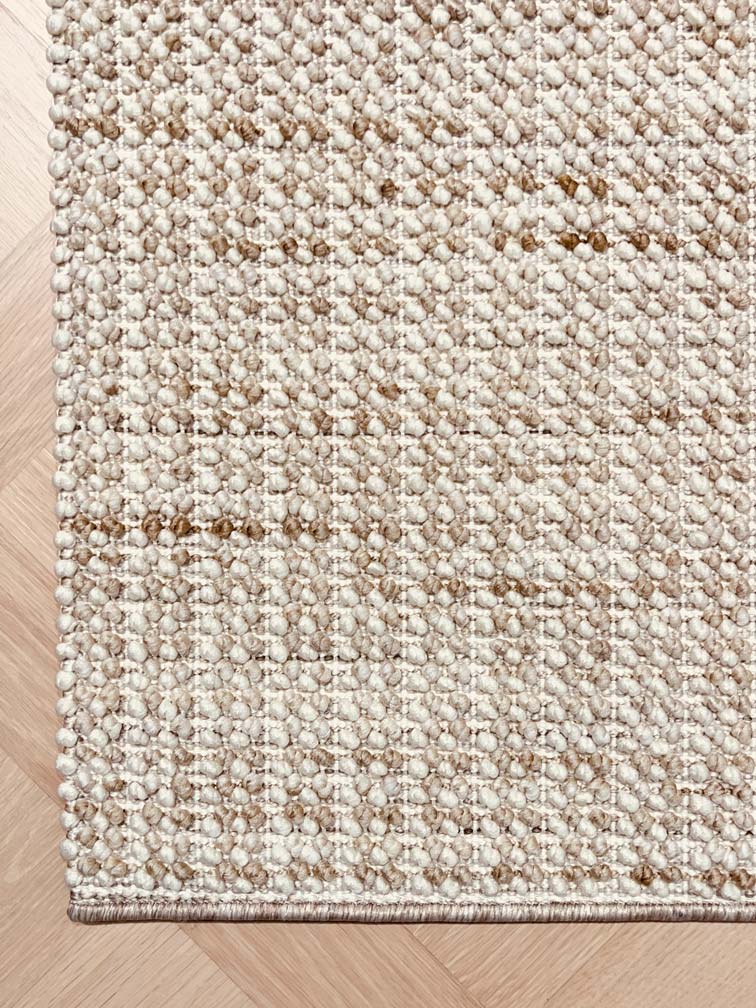 NATURAL loop pile carpet, natural beige/white 284