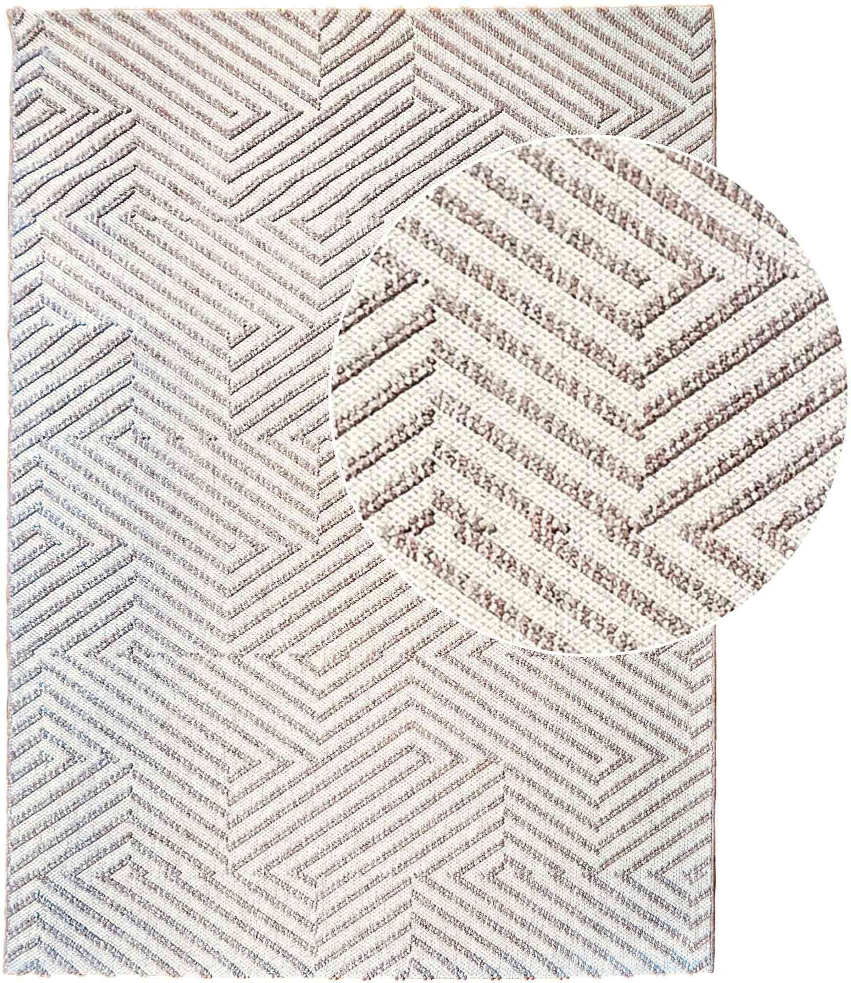 שטיח לולאות לופס 339 בז' בהיר | LOOPS