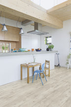 Impressive laminate flooring in a light gray concrete look 1861 Concrete wood light grey