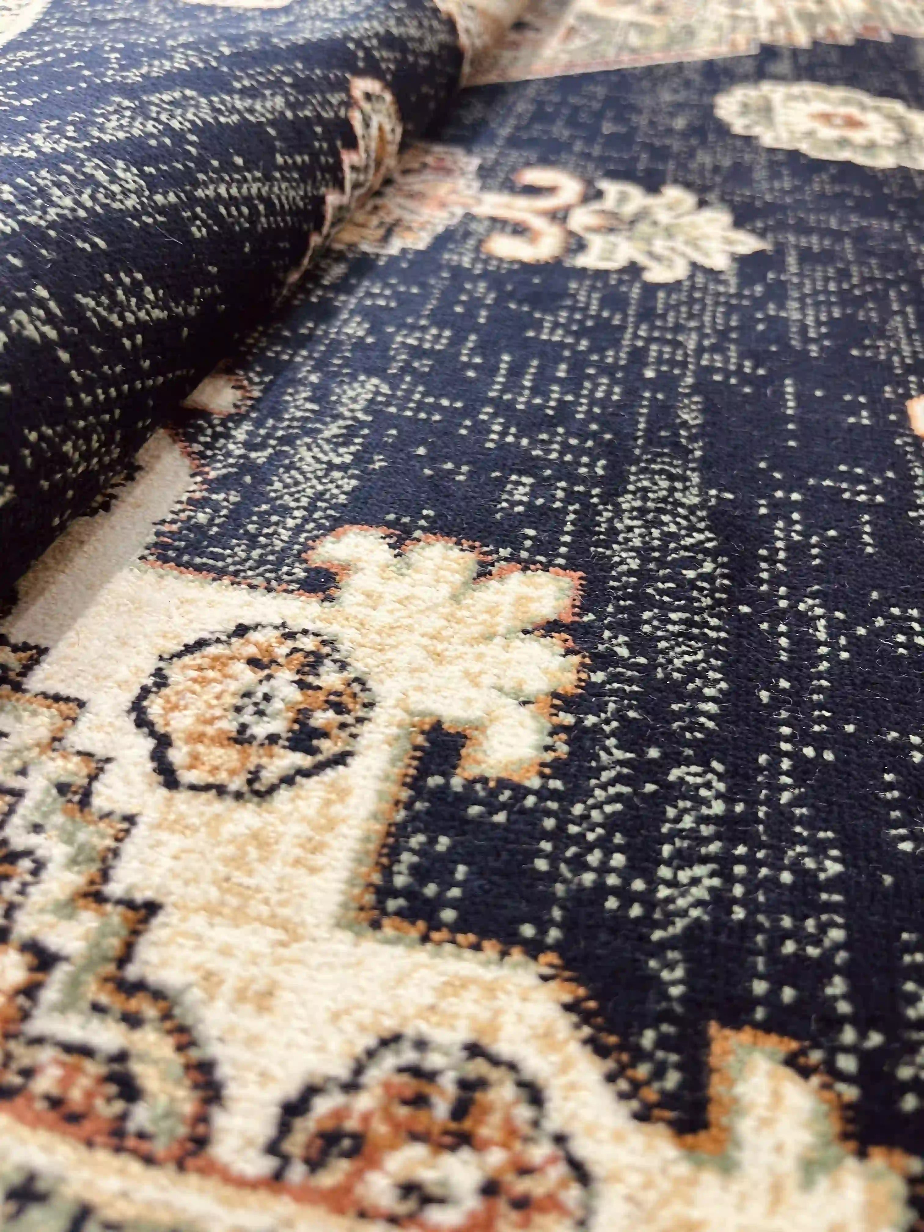 Vintage Silk Carpet 639 07 Blue | SILK