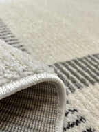 שטיח פנדורה 275 לבן/שחור | Pandora