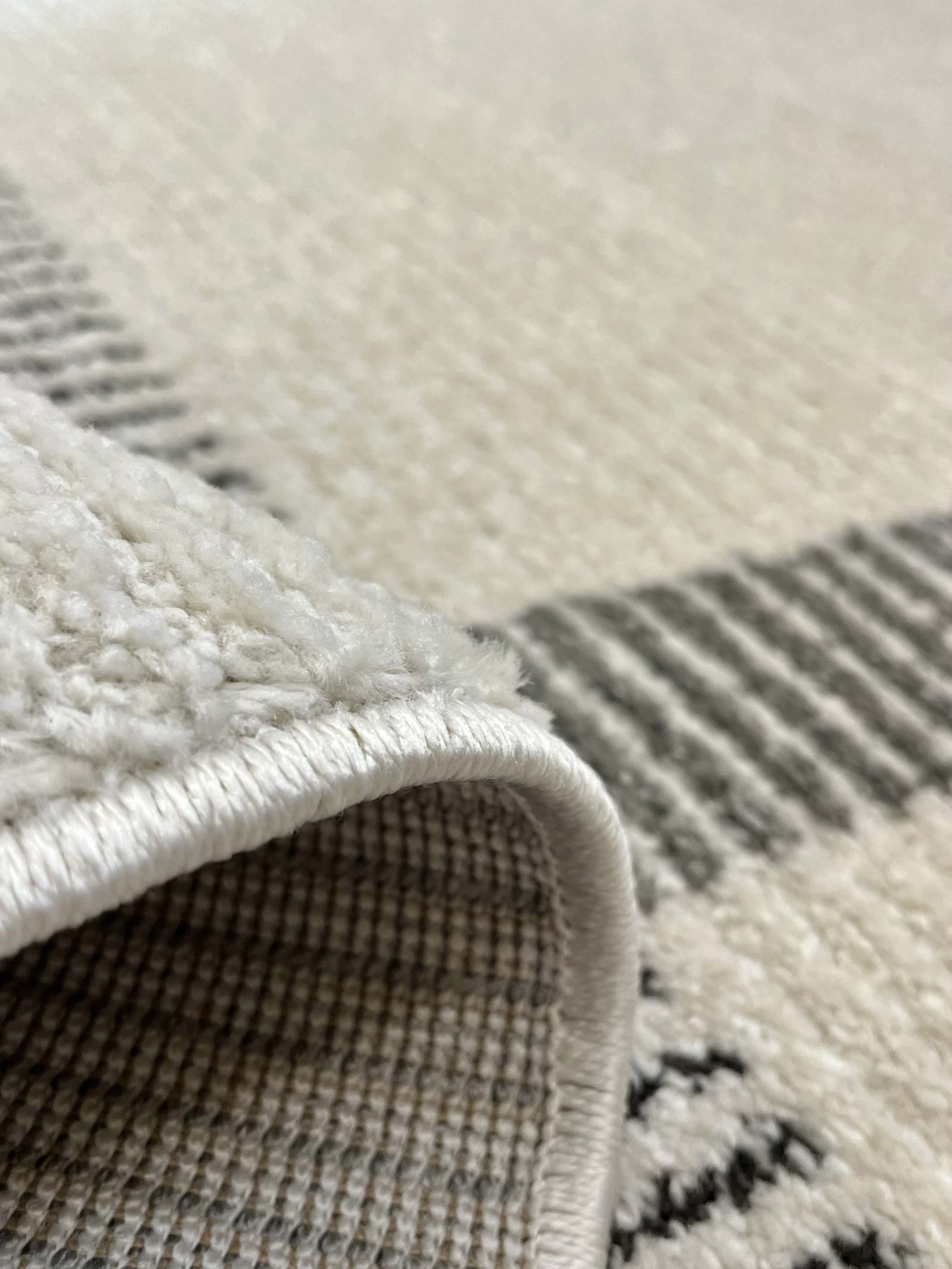 שטיח פנדורה 275 לבן/שחור | Pandora