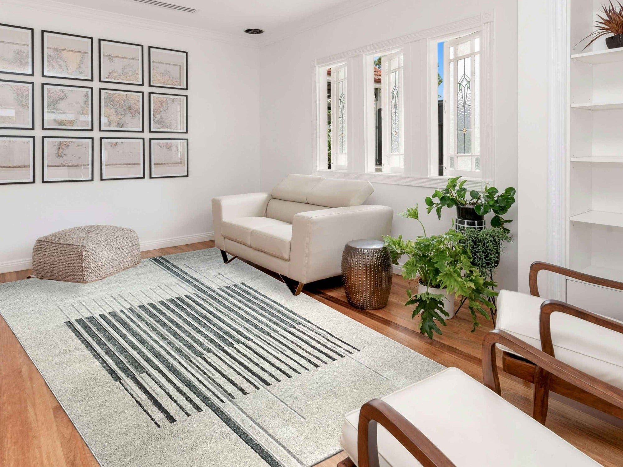 שטיח פרייה אפור/זית 307 FREYA