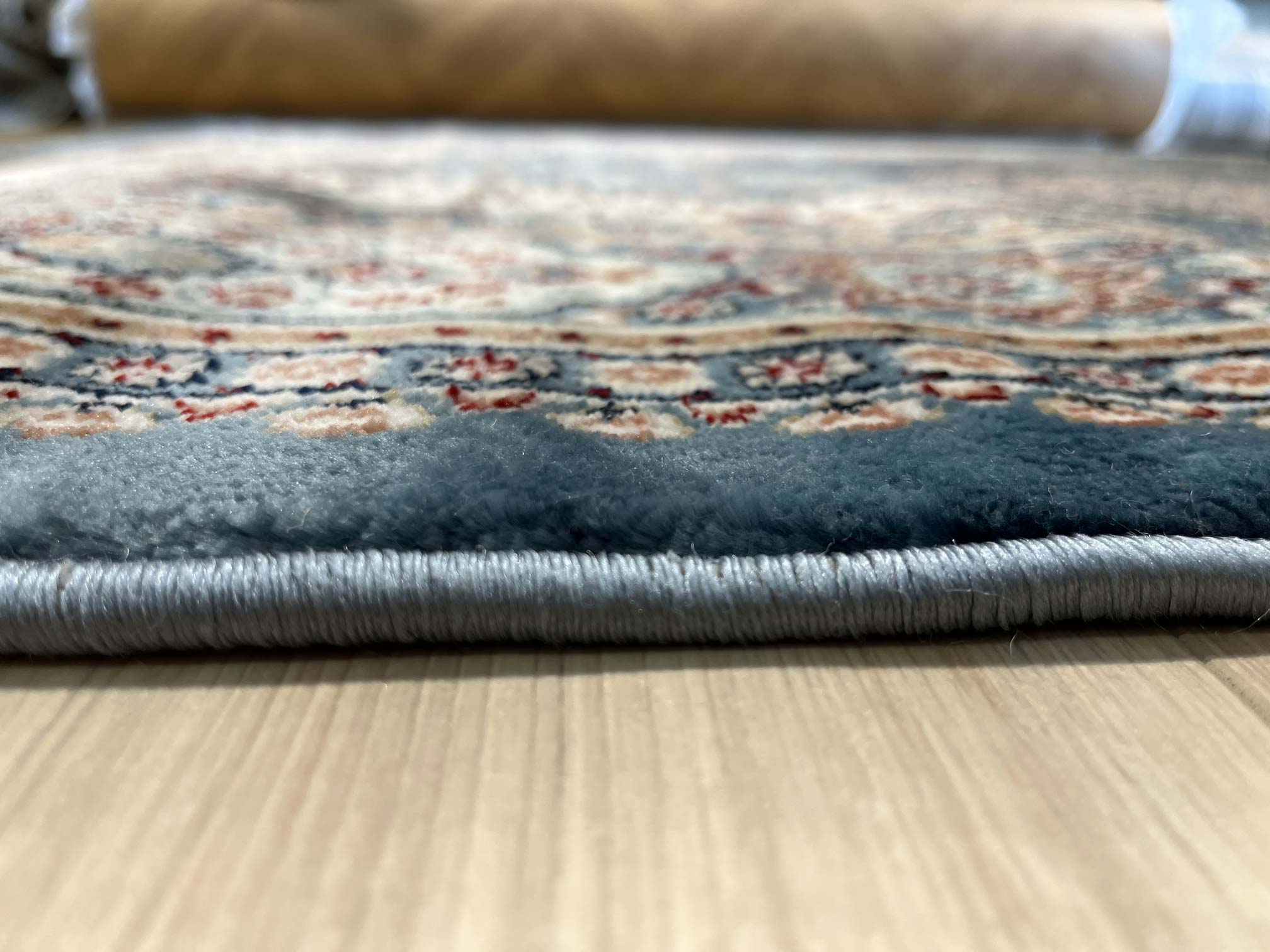 שטיח פלורה תכלת ראנר 621 | FLORA