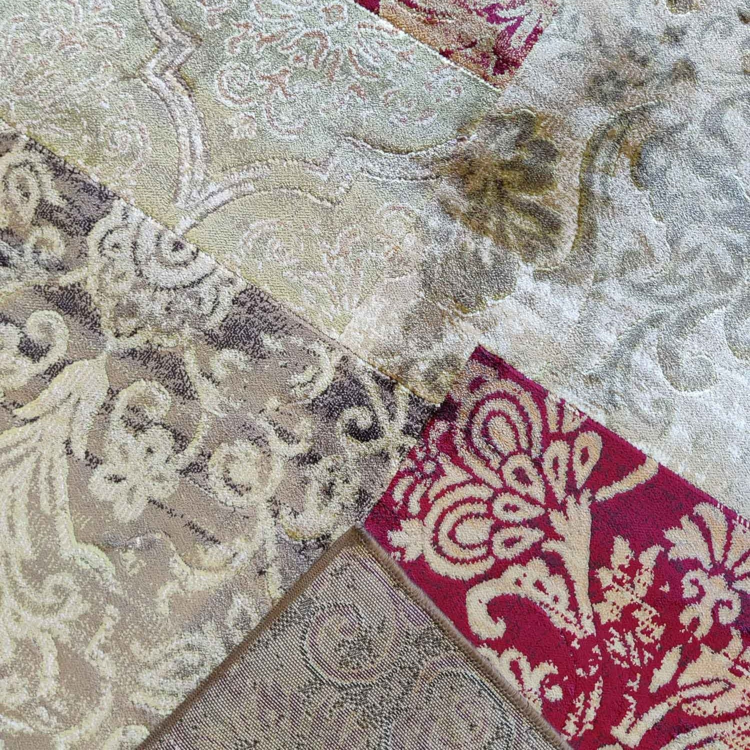 Colorful vintage carpet 406