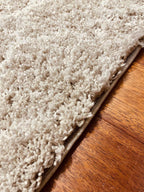 שטיח שאגי ראנר 257 קרם/אפור עם פרנזים