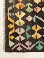 Kilim rug 673 coffee-brown/colorful 297*204 | KILIM