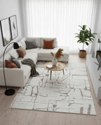 Loren Carpet 27 Cream/Brown | LOREN