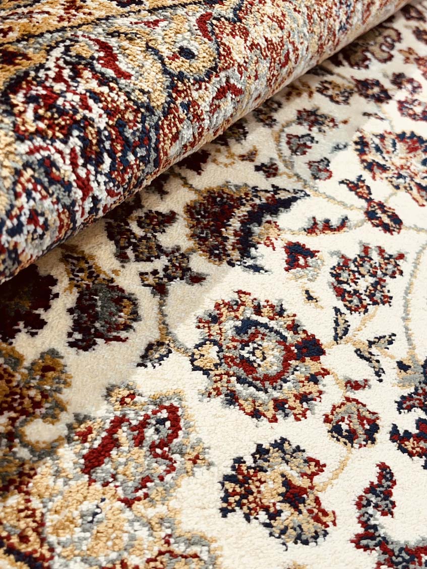 שטיח סילקי קאשן 617 בז' אדום