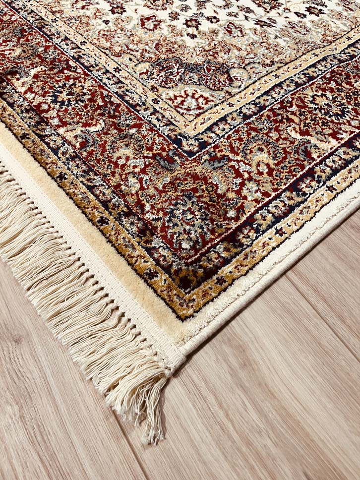 שטיח סילקי קאשן 617 בז' אדום