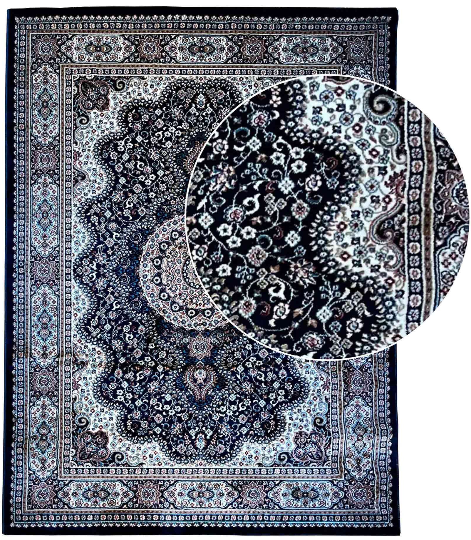 שטיח פלורה 620 כחול כהה | FLORA