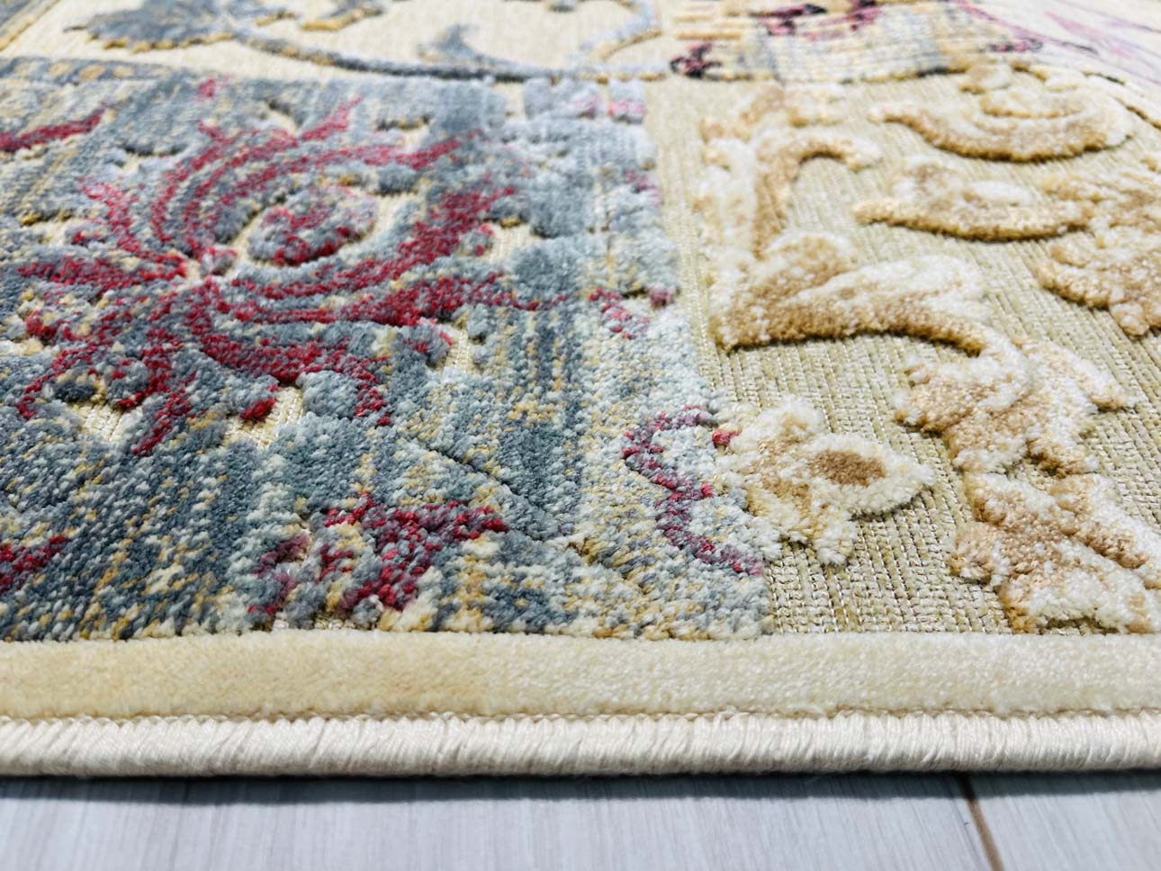 CRANBERRY Colorful Runner Rug 434