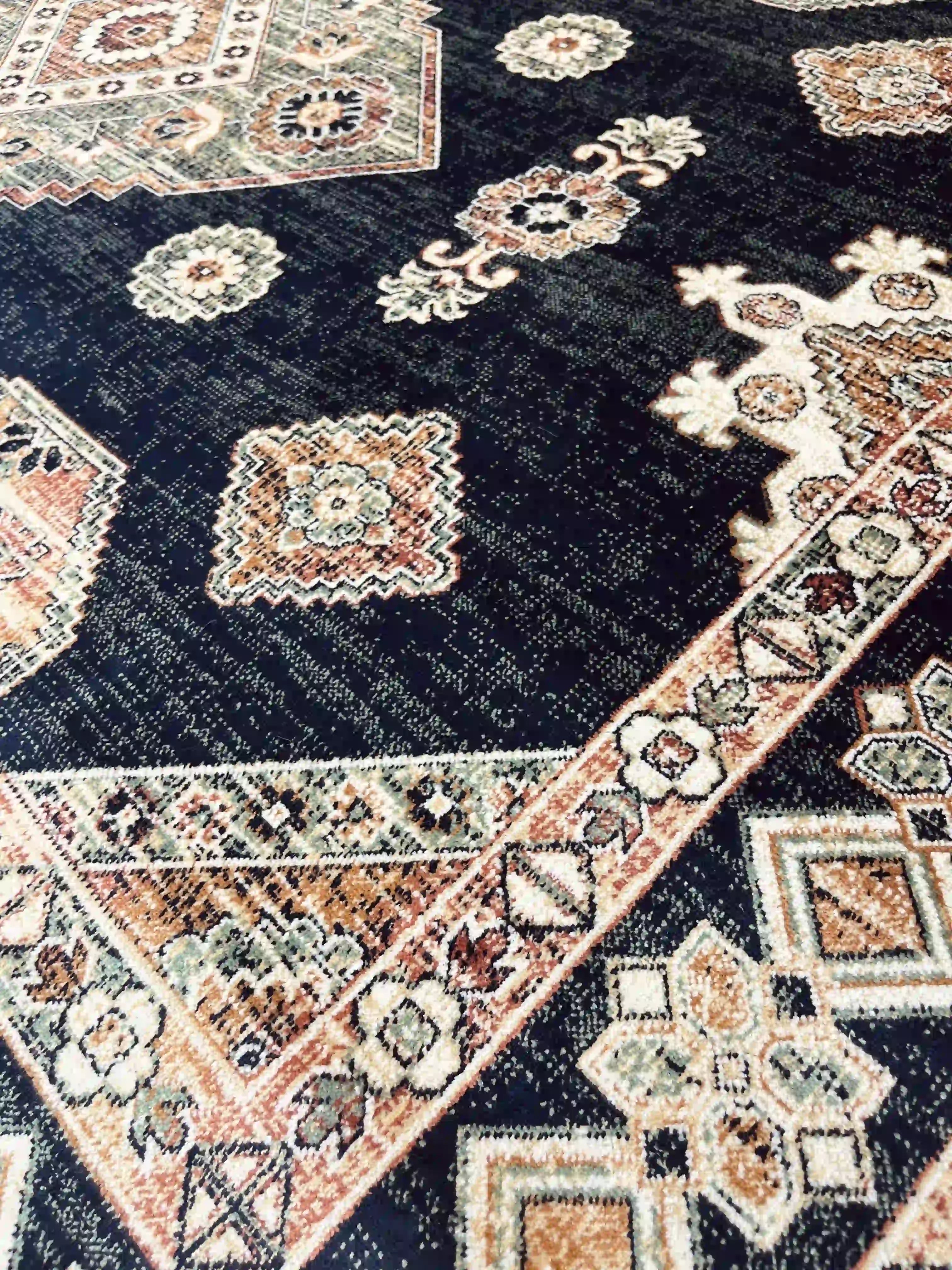 Vintage Silk Carpet 639 07 Blue | SILK