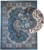 שטיח פלורה תכלת 621 | FLORA