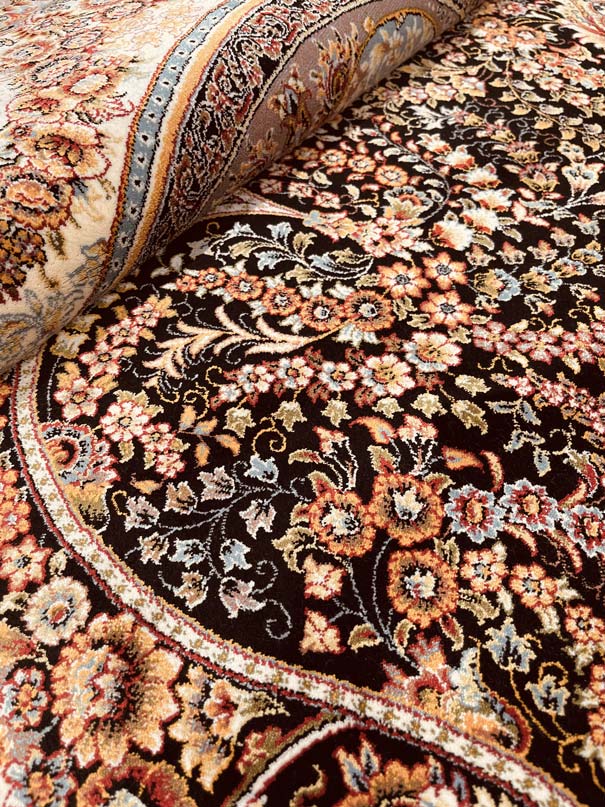 Tehran Carpet 634 Beige/Black | TEHRAN