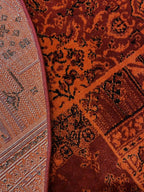 שטיח עגול אפגני 238 אדום | AFGHAN