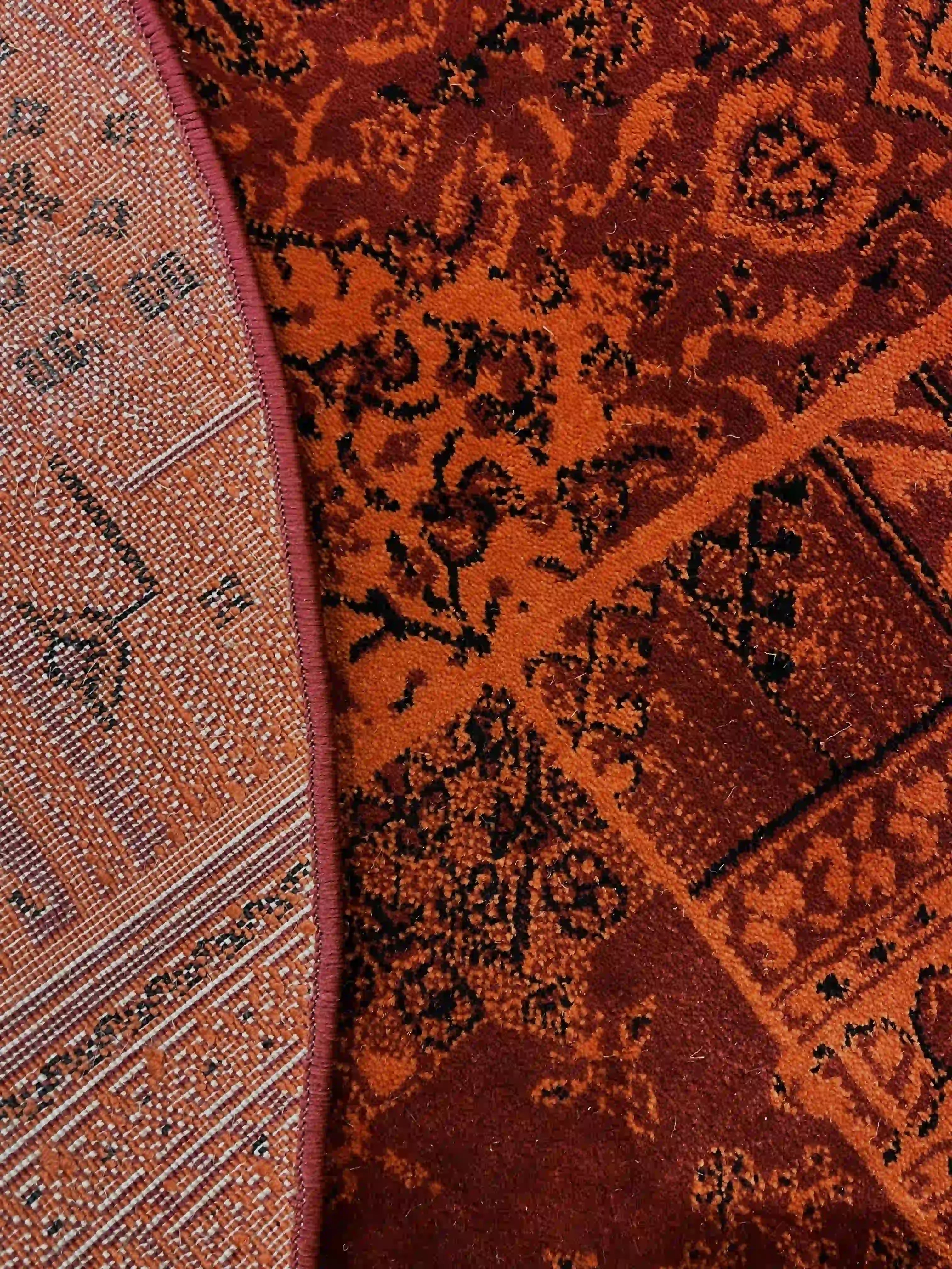 שטיח עגול אפגני 238 אדום | AFGHAN