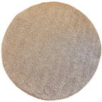 Round, smooth, natural, beige loop rug 229 CREATION