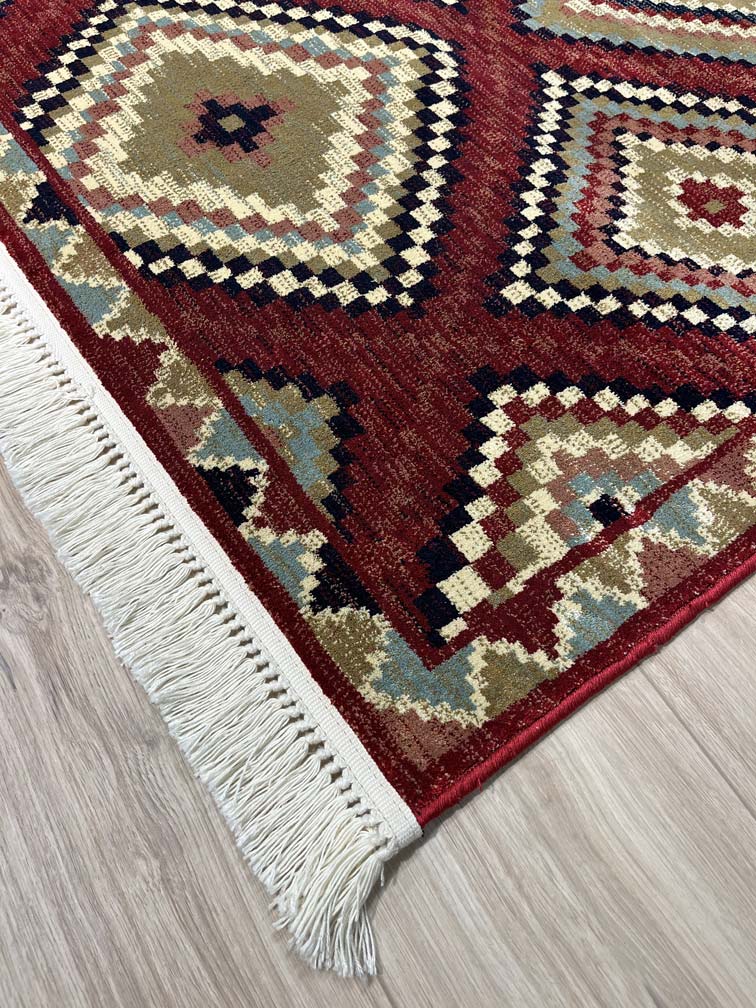 שטיח סילקי קאשן 615 אדום