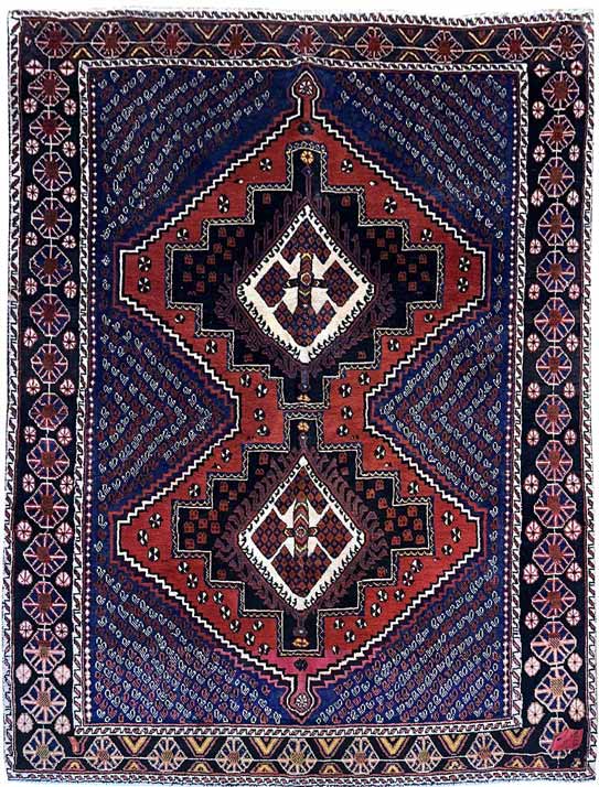 שטיח שהרבאבק 902 אדום/כחול  170*122 | SHAHRBABAK