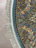 Tehran Round Carpet 631 Light Blue | TEHRAN