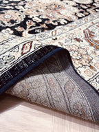 Vintage Silk Carpet 639 01 Dark Blue | SILK