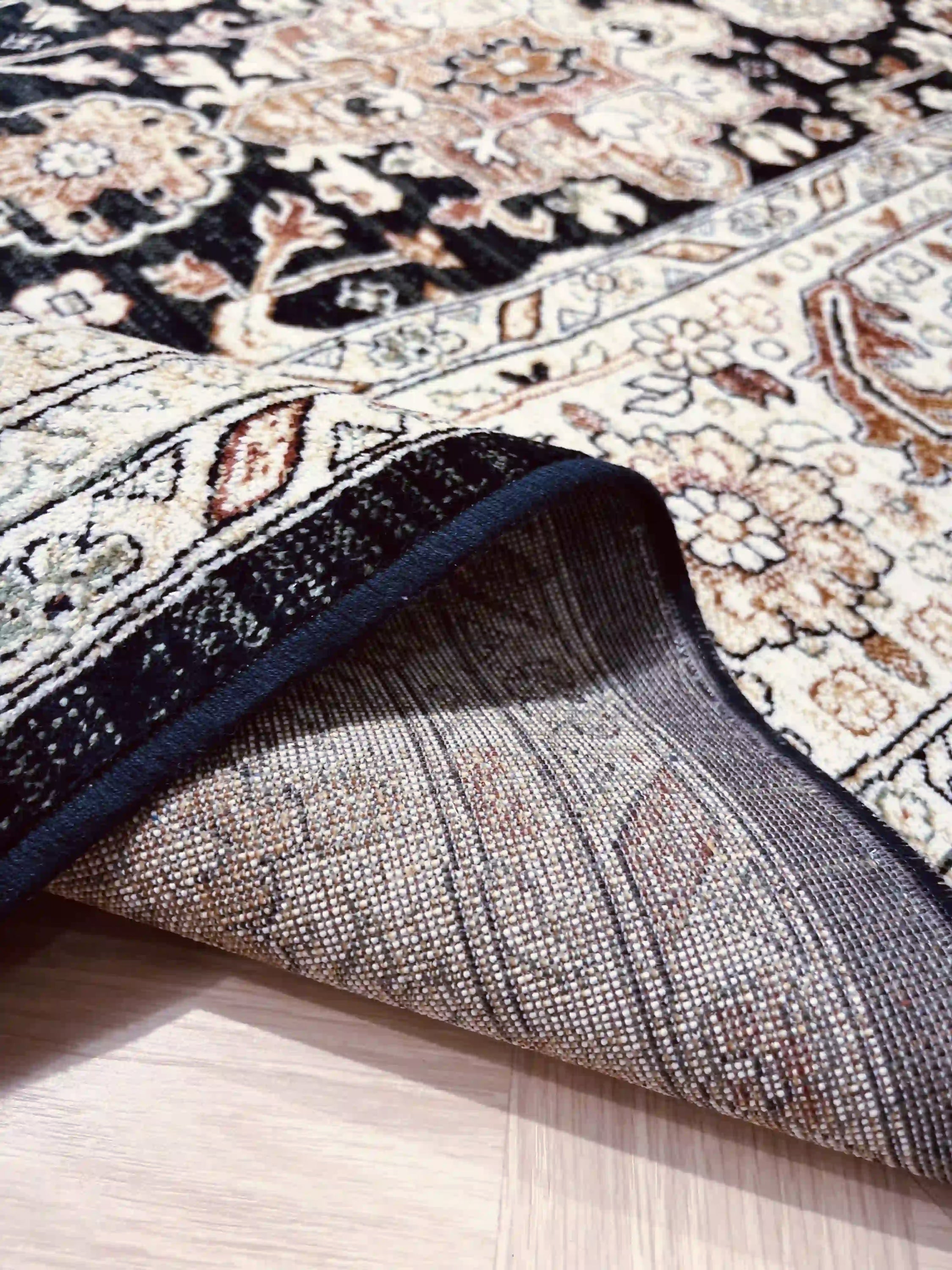 Vintage Silk Carpet 639 01 Dark Blue | SILK