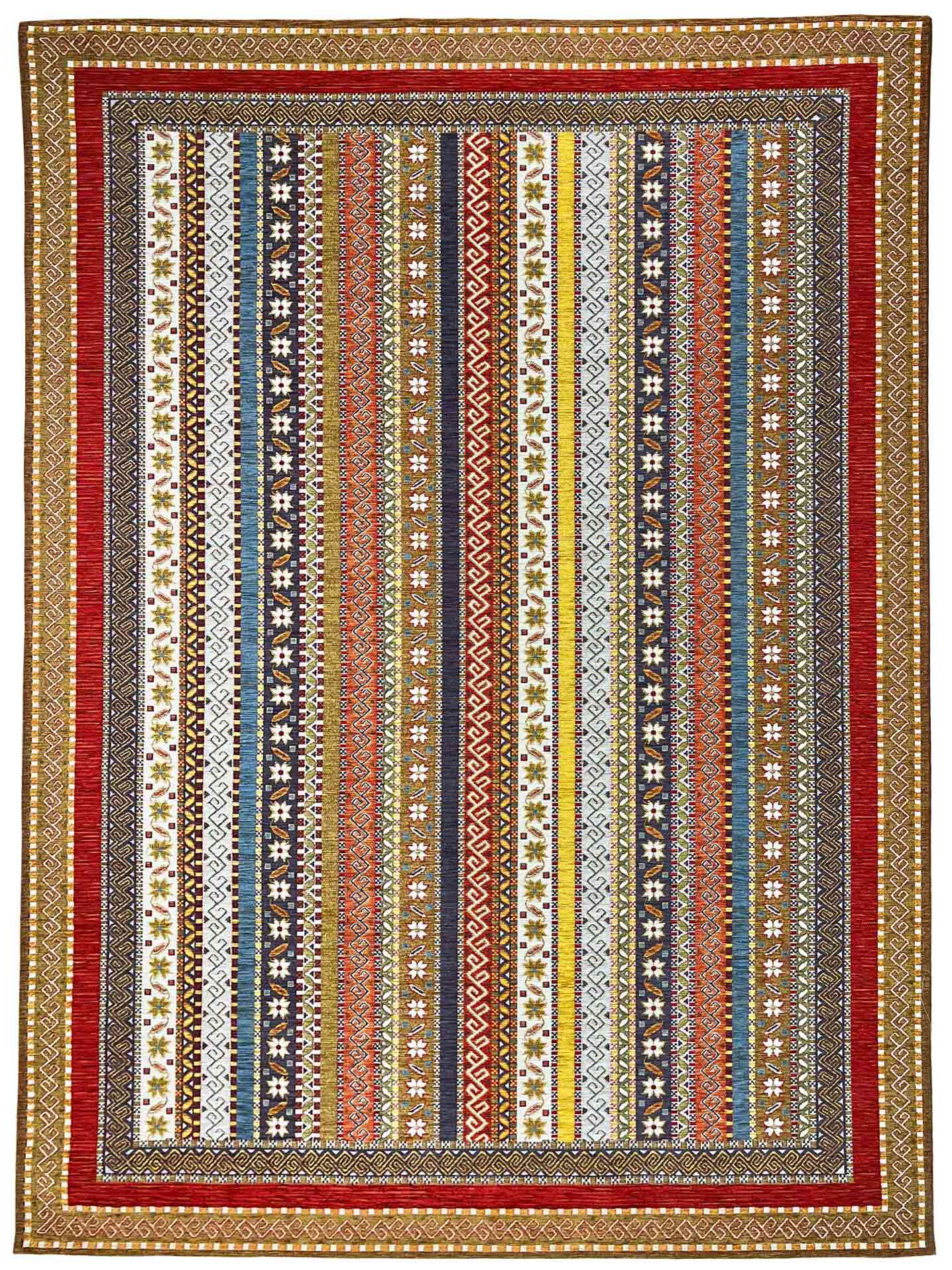 RUBI 558 red/multicolored carpet | RUBI