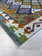 Kilim carpet 664 colorful 201*158 | KILIM