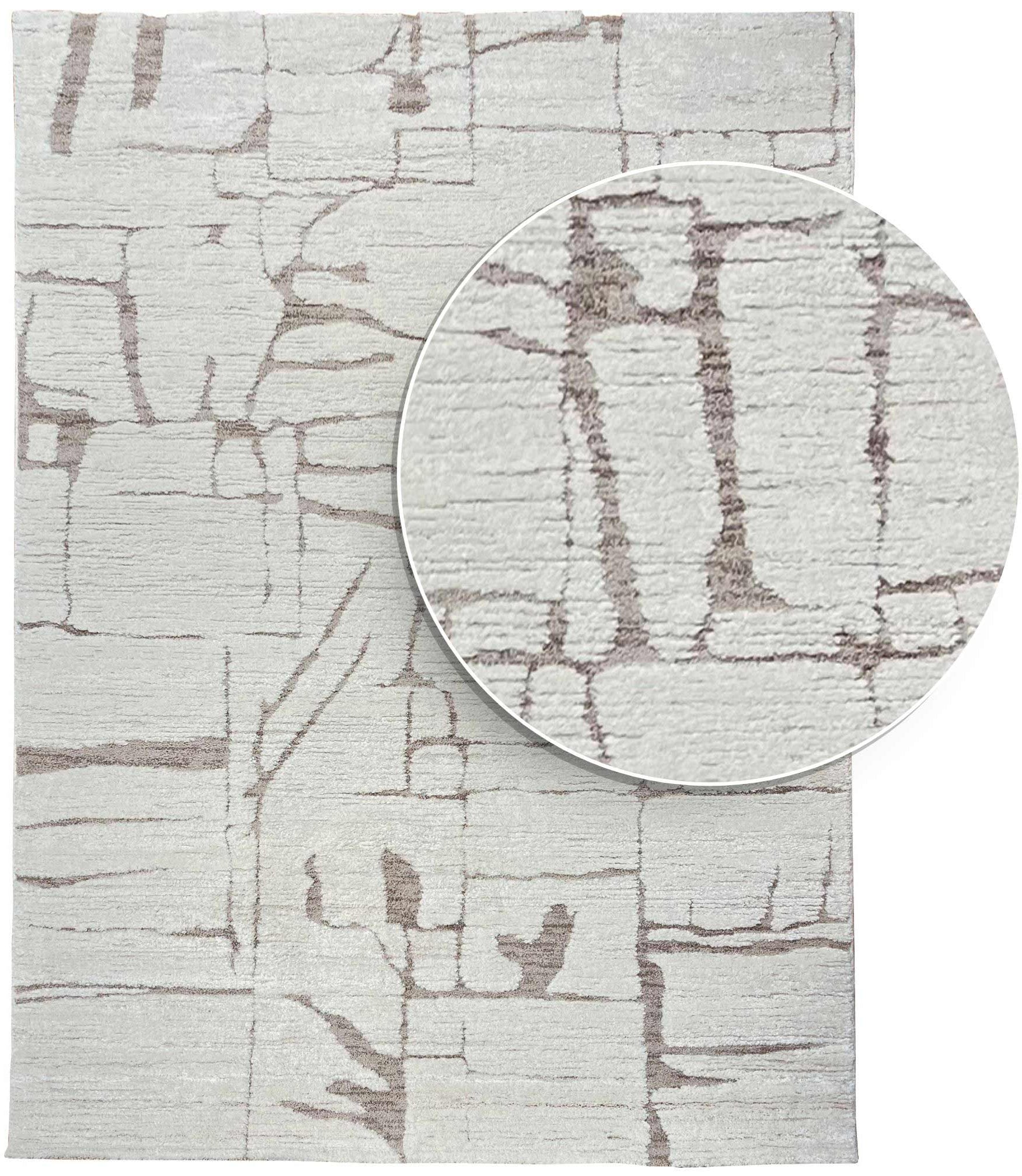 Loren Carpet 27 Cream/Brown | LOREN