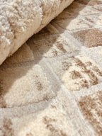 Nordic round rug Serena 317 02 beige | SERENA