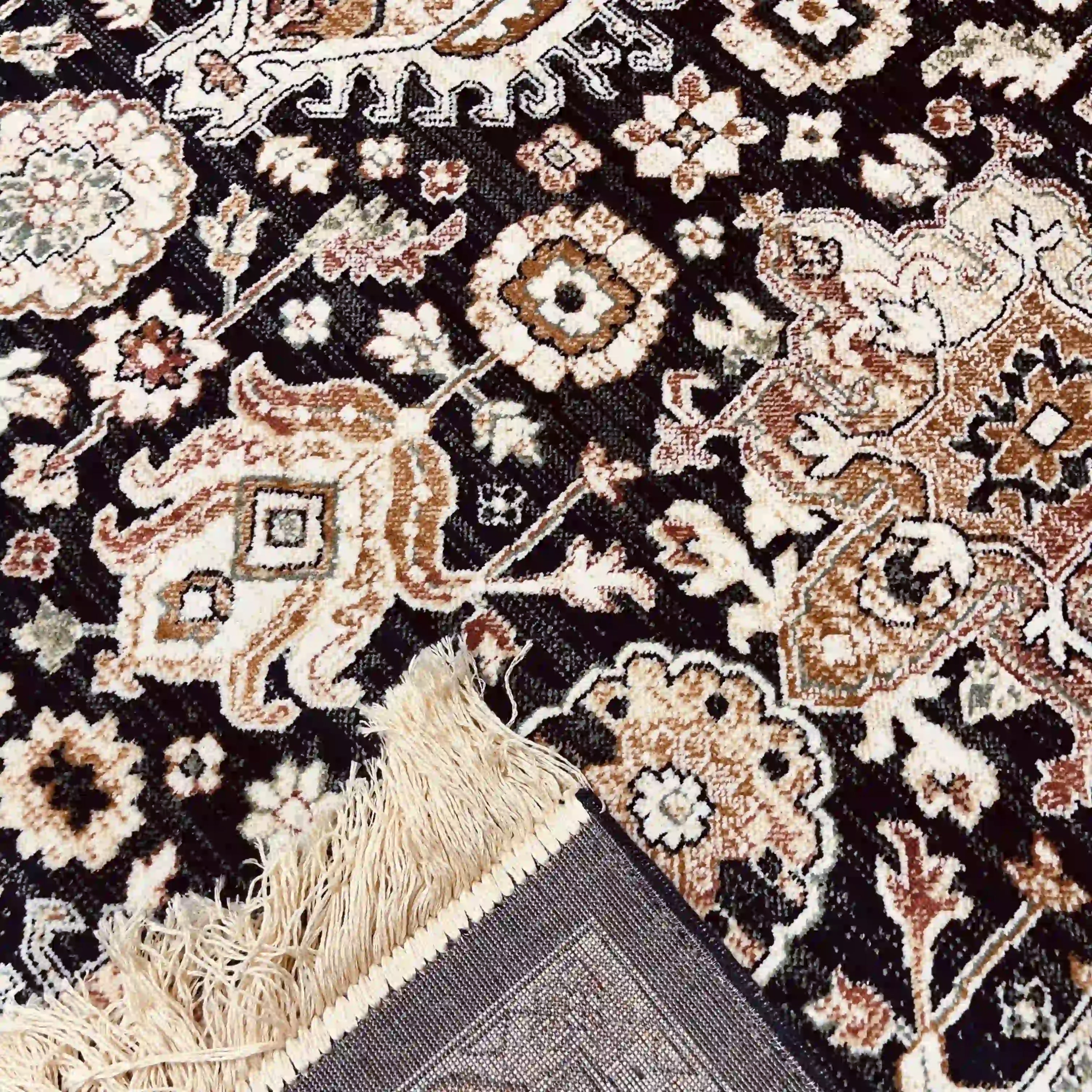 Vintage Silk Carpet 639 01 Dark Blue | SILK