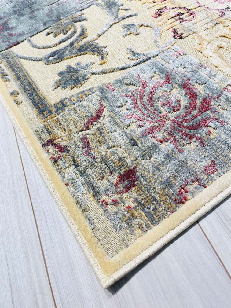 CRANBERRY Colorful Runner Rug 434