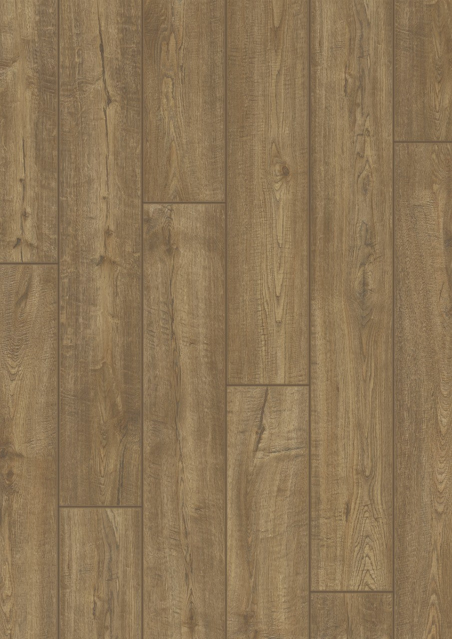 Impressive Laminate Flooring, Grey Brown, Scraped Oak 1850 Quick Step Impressive