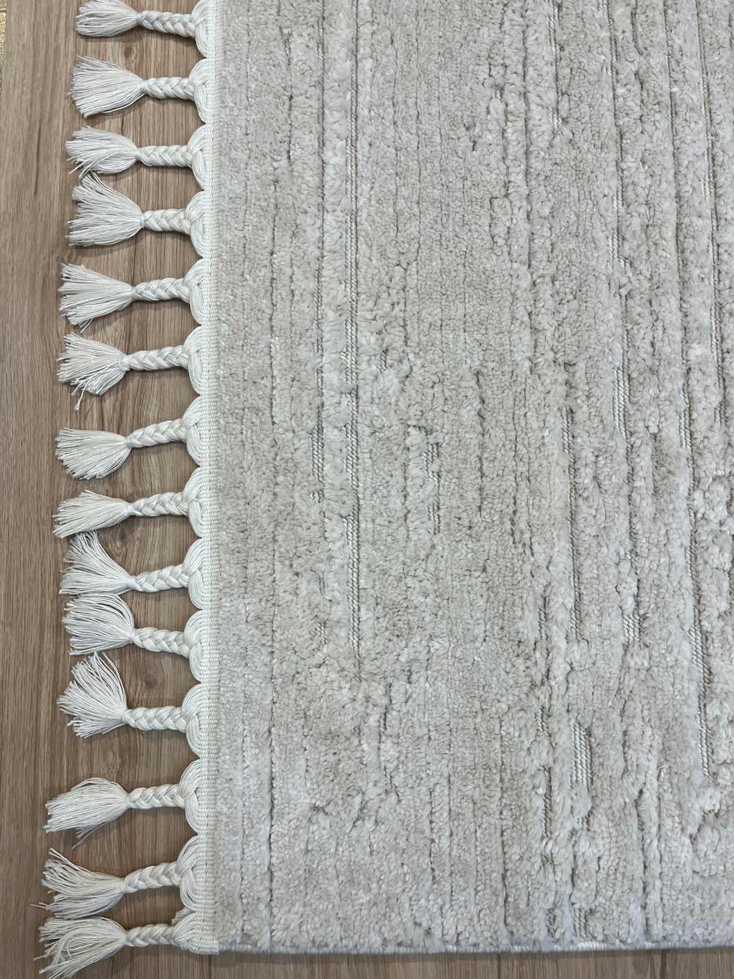 Soft Cream Rug 464 with Fringes | SOFT