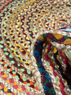 שטיח יוטה צבעוני עגול 304