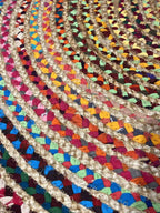 שטיח יוטה צבעוני עגול 304