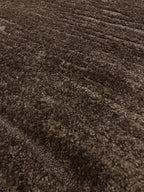 Soft 460 brown carpet with fringes | SOFT