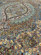 Tehran Round Carpet 631 Light Blue | TEHRAN