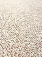 Natural light beige loop pile carpet 315 CREATION